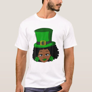 T-shirt Jour de la Saint Patrick Leprechaun Femme Shamrock