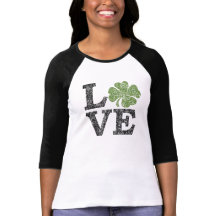 Jour de la Saint Patrick LOVE avec shamrock