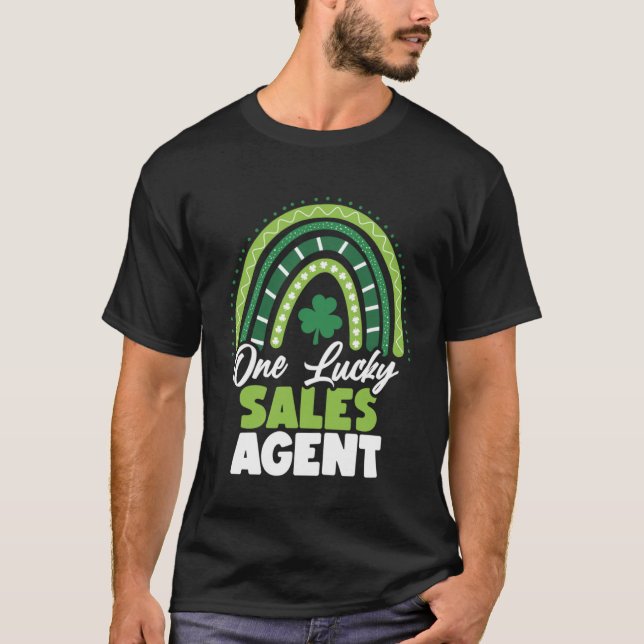 T-shirt Jour de la Saint Patrick One Lucky Sales Agent (Devant)
