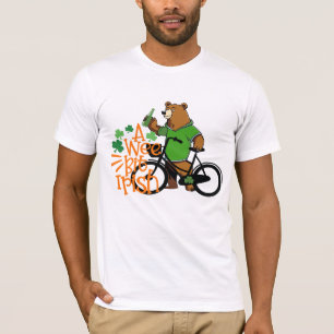 T-shirt Jour de la Saint Patrick Ours Boire, Beau Bière Ir