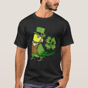T-shirt Jour de la Saint Patrick Parrot I double à tête ja
