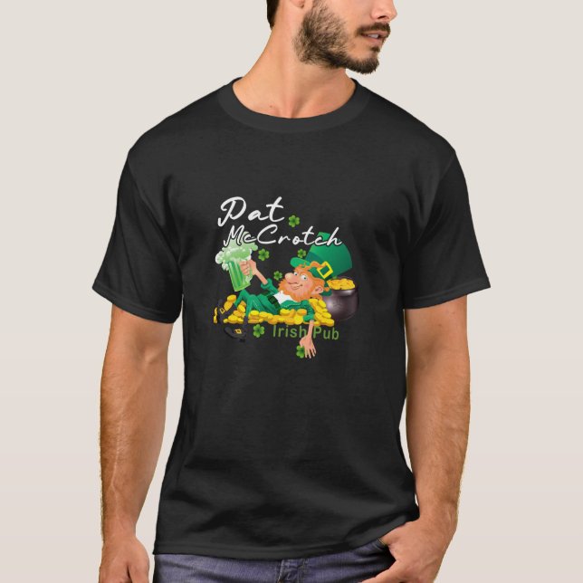 T-shirt Jour de la Saint Patrick Pat McCrotch Irish Pub Lu (Devant)