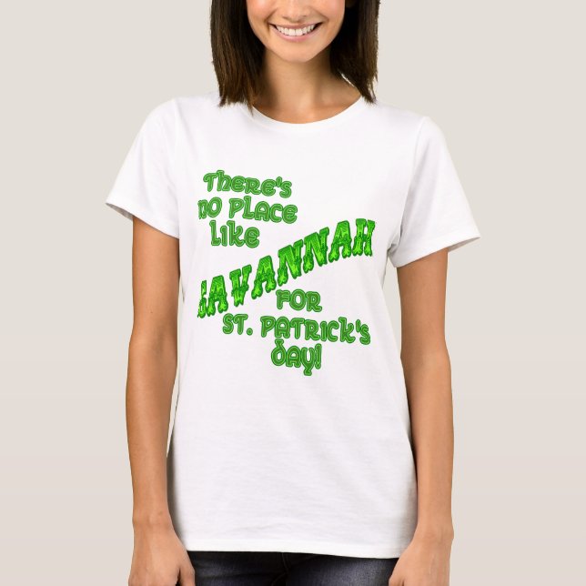 T-SHIRT JOUR DE LA SAINT PATRICK SAVANNAH (Devant)