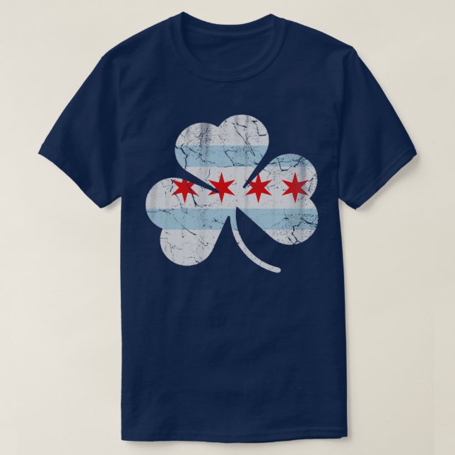 T-shirt Jour de la Saint Patrick Shamrock du drapeau irlan (Design devant)