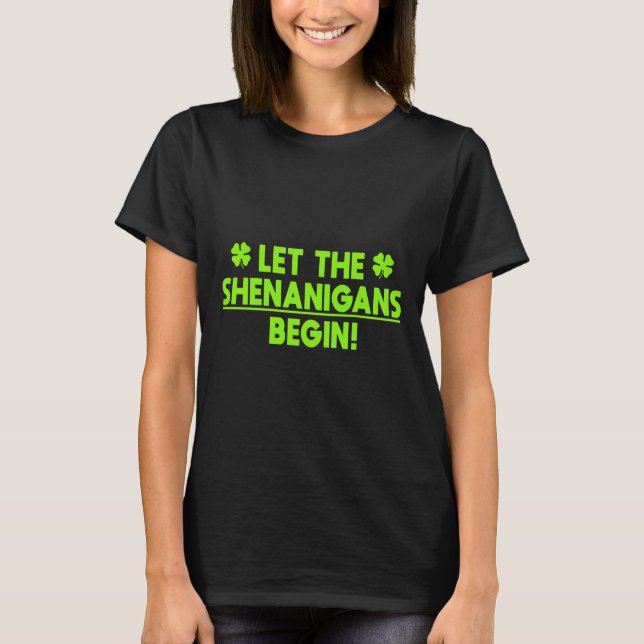 T-shirt Jour de la Saint Patrick Shenanigans (Devant)