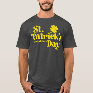 T-shirt Jour de la Saint Patrick Shenanigans Vintage Gold
