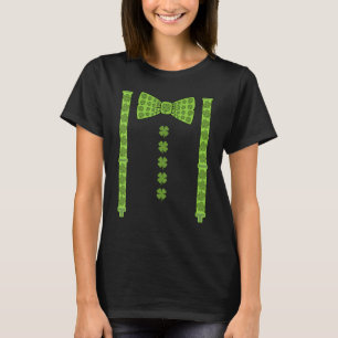 T-shirt Jour de la Saint Patrick Suspendants C Shamrock Bo