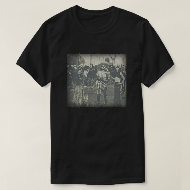 T-shirt Jour De La Scène Mexicaine Morte (Design devant)