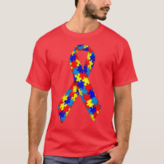 T-shirt Jour de la Sensibilisation sur l'autisme du Ruban 