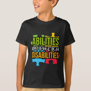 T-shirt Jour de la sensibilisation sur l'autisme Présence