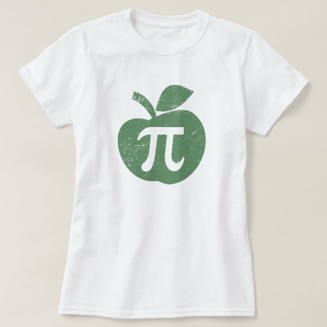 T-shirt Jour de la tarte aux pommes pi (Design devant)