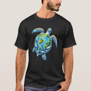 T-shirt Jour de la Terre 2025 Tortue de mer Sauvez la plan