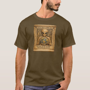 T-shirt Jour de la Terre Alien Papyrus Égyptien