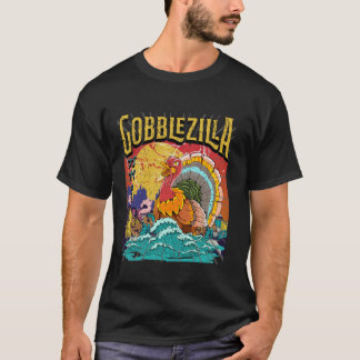 T-shirt Jour de la Turquie Thanksgiving Gobblezilla T Shir