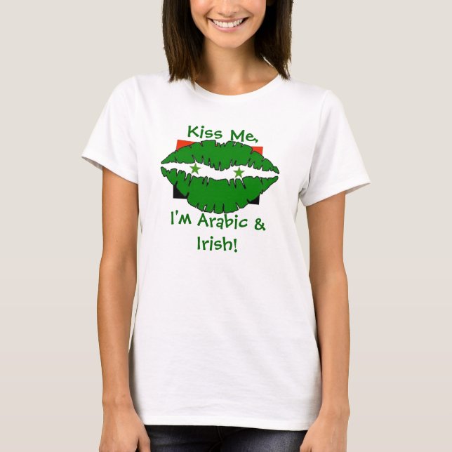T-shirt Jour de l'arabe et d'Irlandais de St Patrick (Devant)