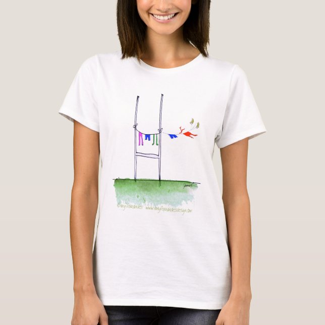 T-shirt jour de lavage de rugby, fernandes élégants (Devant)
