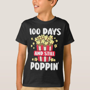 T-shirt Jour De L'École 100 Jours Et Toujours Poppin Enfan