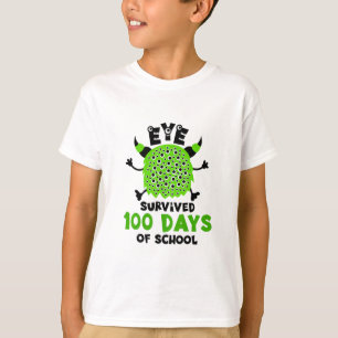 T-shirt Jour De L'École Monster Garçons Enfants Oeil Survé