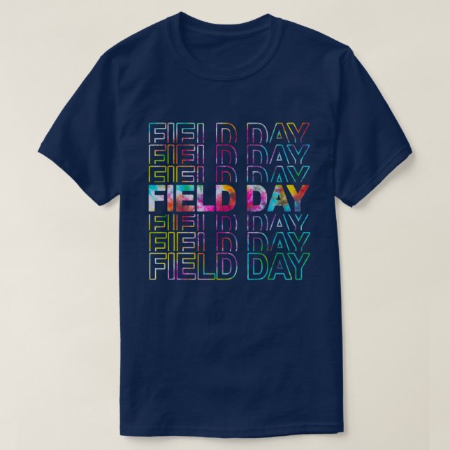 T-shirt Jour de l'école Rainbow Tie Dye Boho (Design devant)