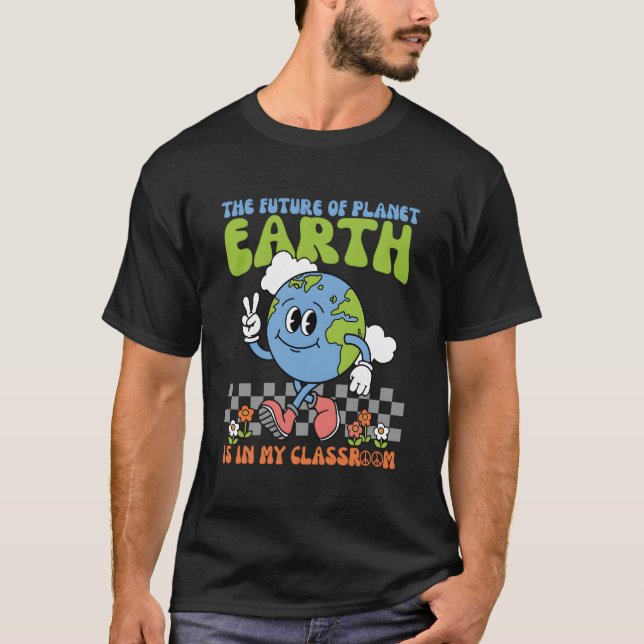 T-shirt Jour de l'Enseignant Recyclage Protéger Jour de l' (Devant)
