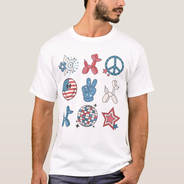 T-shirt Jour de l'Indépendance 4 juillet Super (Devant)