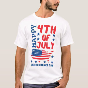 T-shirt Jour de l'Indépendance américaine Bonne 4 juille