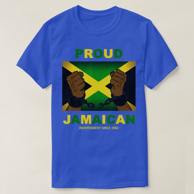 T-shirt Jour de l'indépendance de la Jamaïque 2022 Fière J (Design devant)