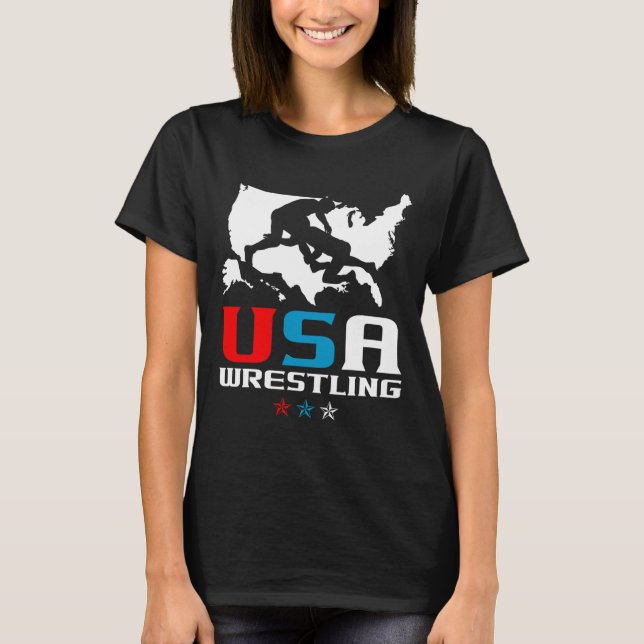 T-shirt Jour de l'Indépendance de la lutte aux États-Unis (Devant)