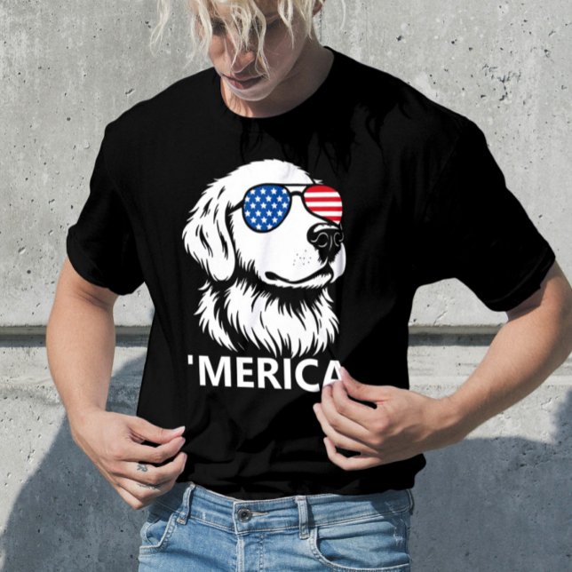 T-shirt Jour de l'indépendance du drapeau patriotique amér (Créateur téléchargé)