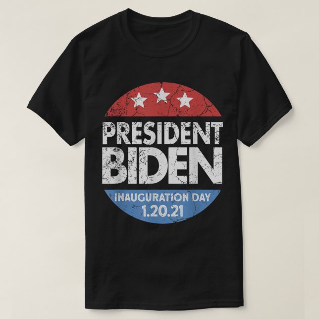 T-shirt Jour de l'investiture 2021 Joe Biden 46 Président  (Design devant)