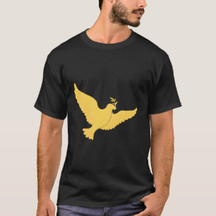 T-shirt Jour de l'investiture Gold Dove Brooch Olive Branc