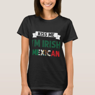 T-shirt Jour de l'Saint Patrick irlandais mexicain  Shir