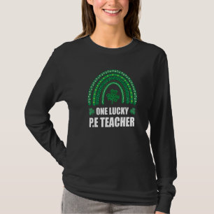 T-shirt Jour de l'un des enseignants Lucky Pe Rainbow St P