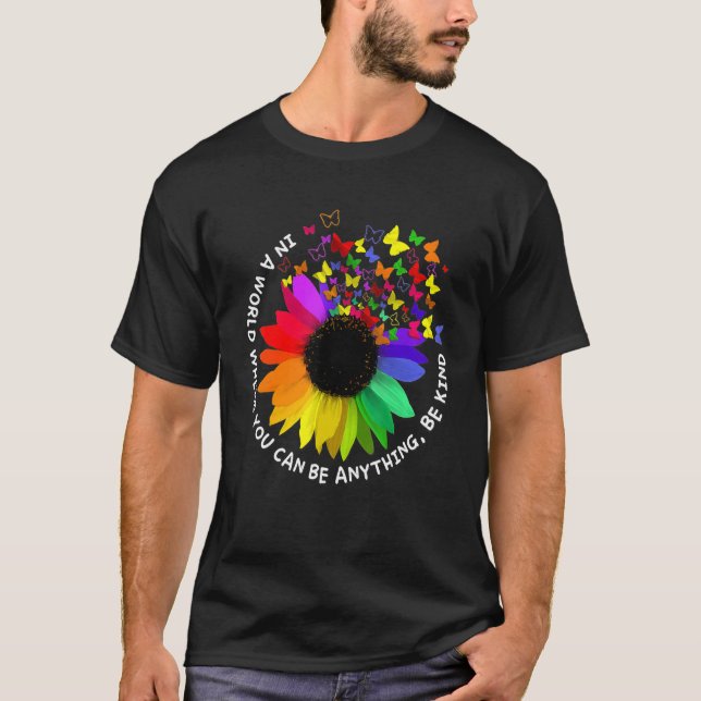 T-shirt Jour De L'Unité Dans Un Monde Où L'On Peut Être N' (Devant)