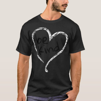 T-shirt Jour de l'Unité Orange Coeur Soyez gentil Enseigne