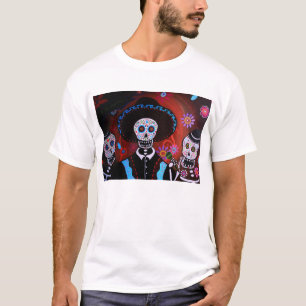 T-SHIRT JOUR DE MARIACHI DE TRES DE LA CHEMISE MORTE