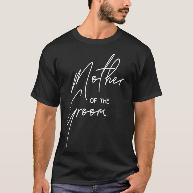T-shirt Jour de mariage douche pour maman garçon fête mère (Devant)