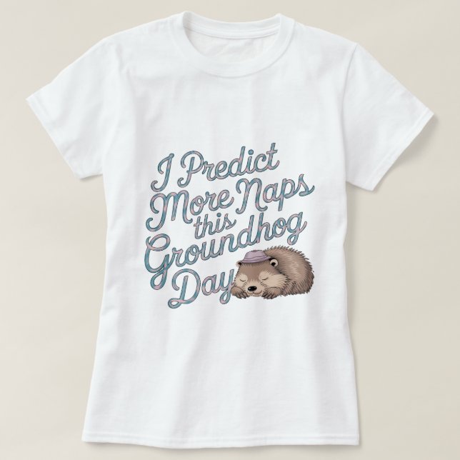 T-shirt Jour de marmotte amusant (Design devant)