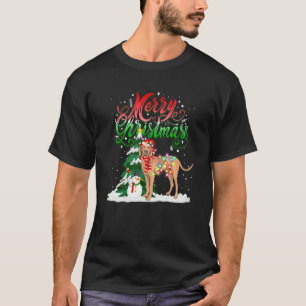 T-shirt Jour de Noël Pyjama Correspondance Vizsla Père Noë