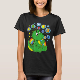 T-shirt Jour de nombre préscolaire Maths Dinosaur Enfants