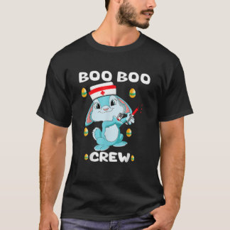 T-shirt Jour De Pâques Boo Boo Crew Nurse Bunny Eggs Drôle