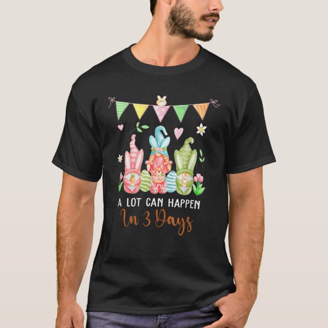 T-shirt Jour De Pâques Chrétien De Gnome Un Grand Nombre D (Devant)