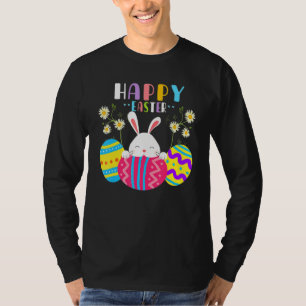 T-shirt Jour de Pâques Coloré Poppin Rainbow Bunny Pop It