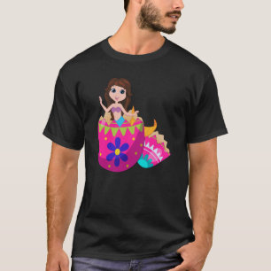 T-shirt Jour de Pâques, éclosion de sirène de bébé à parti