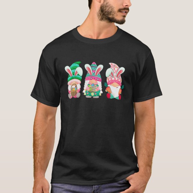 T-shirt Jour de Pâques mignon Cadeau Oeuf Gnome Oeuf de Pâ (Devant)