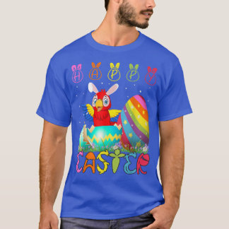 T-shirt Jour de Pâques Parrot Correspondant Famille Mignon
