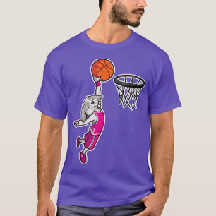 T-shirt Jour de Pâques Rabbit Funny Dunk Dunking Basketbal