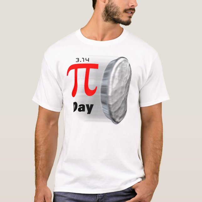 T-shirt Jour de pi - 14 mars (Devant)