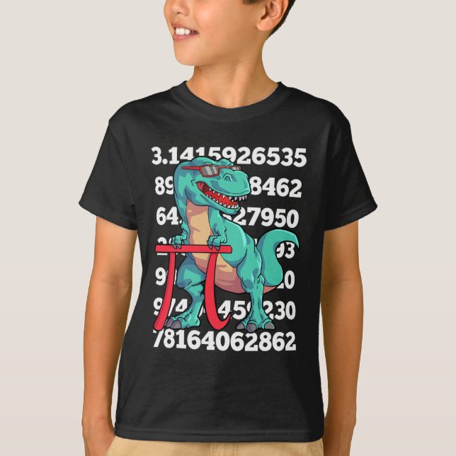 T-shirt Jour de Pi dinosaure T Rex drôle maths 3.14 Profes (Devant)