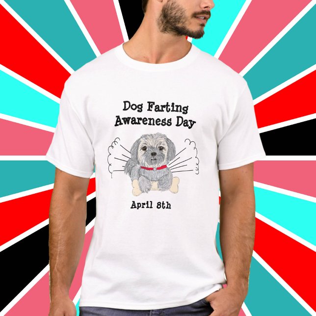 T-shirt Jour de sensibilisation à la farte de chien Drôle  (Créateur téléchargé)